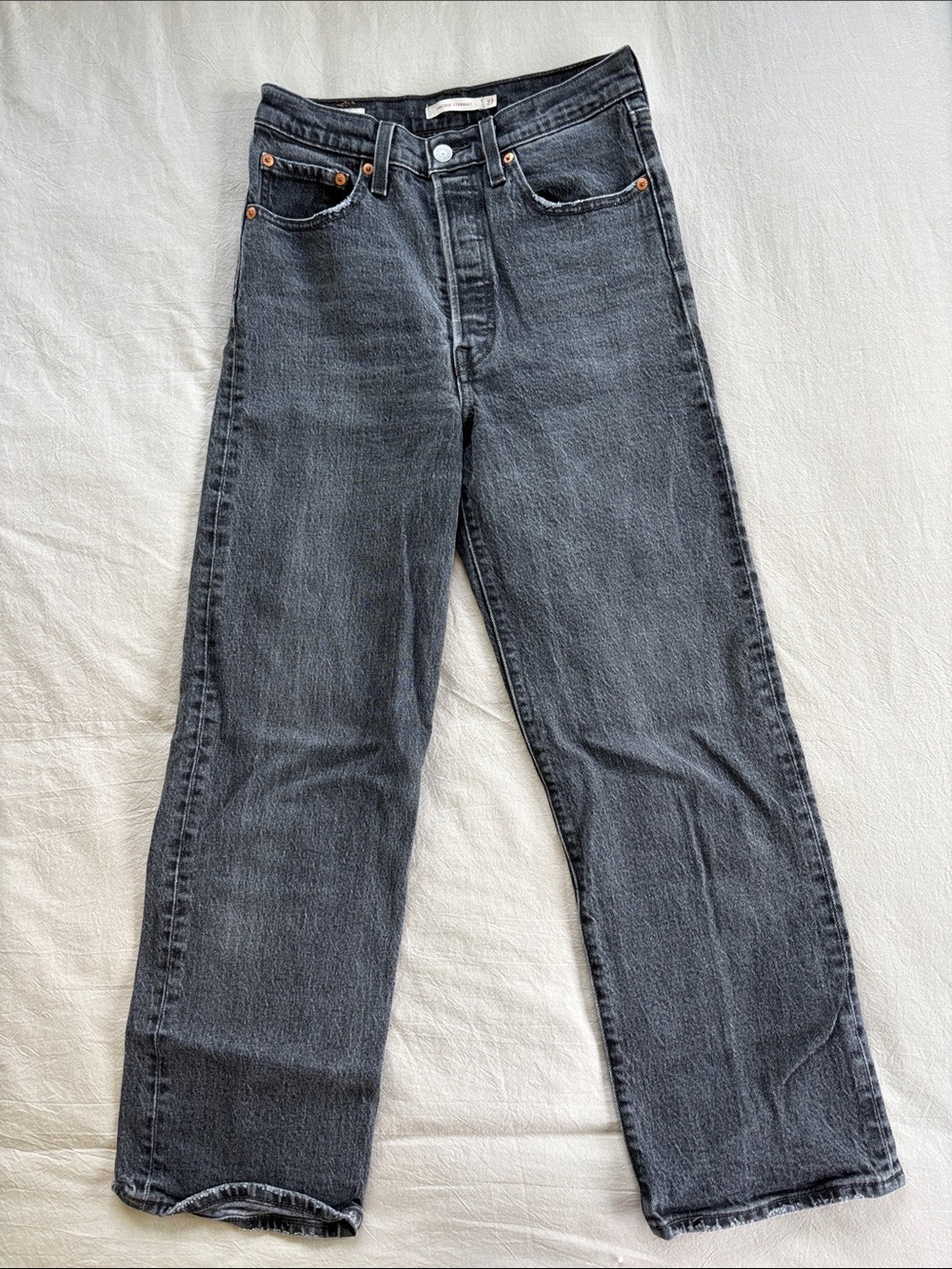 Levi’s Ribcage Straight Black Jeans